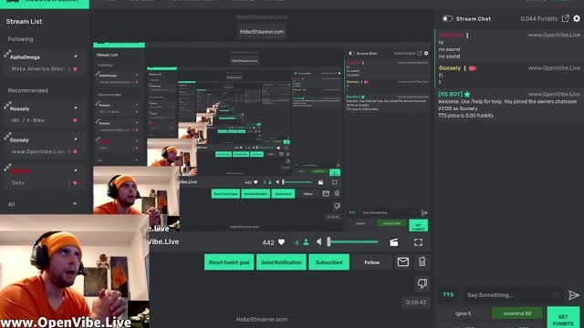 A Livestream Screen Shows A Stream Window With