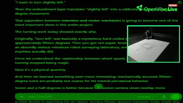 A Live Stream Frame Shows Green-On-Black Technical Text